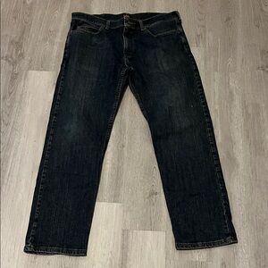 Lee Men's Dark Wash Straight Jeans